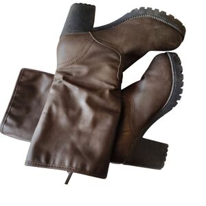 Brown Leather Women's Boots